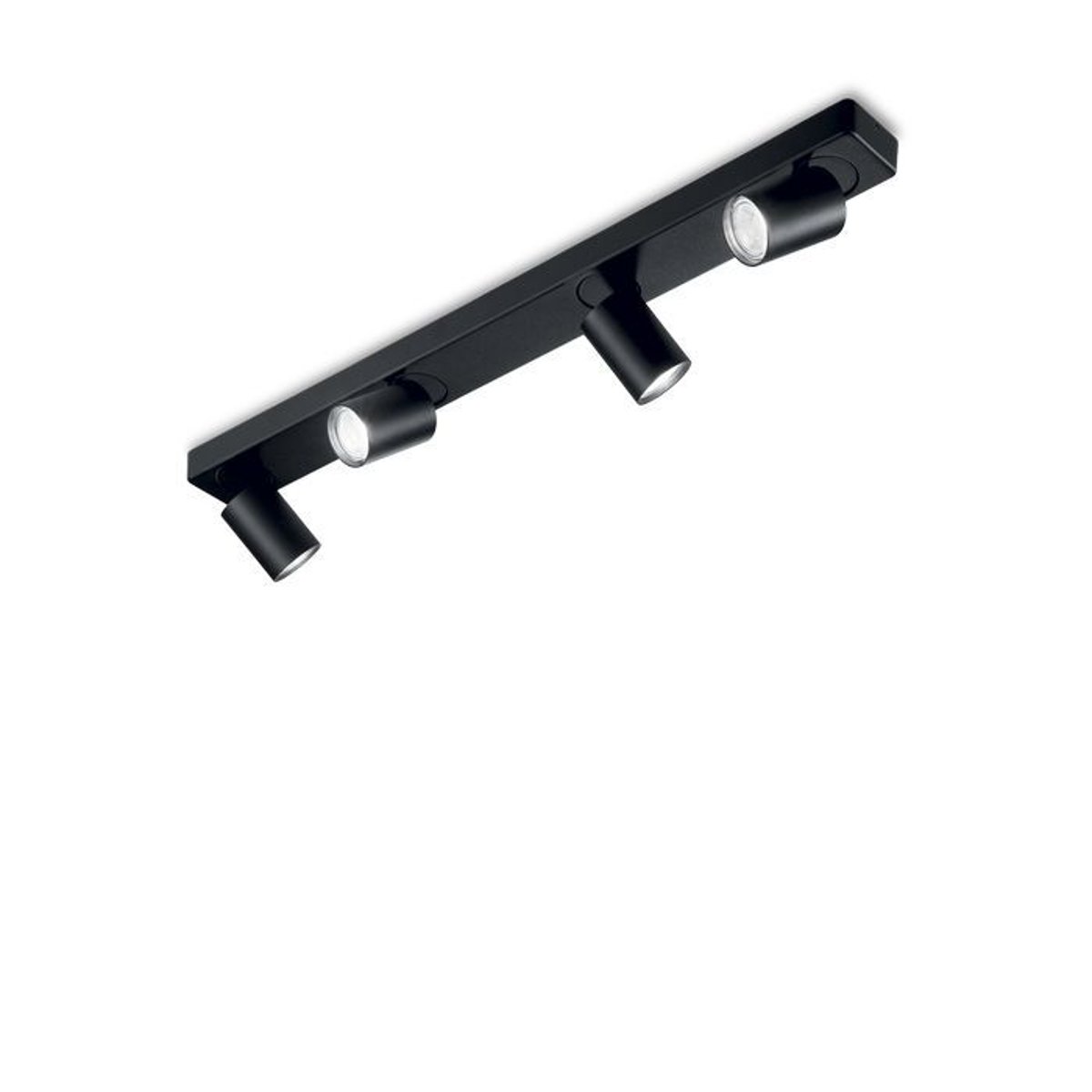 Plafonnier RUDY noir, IDEAL LUX