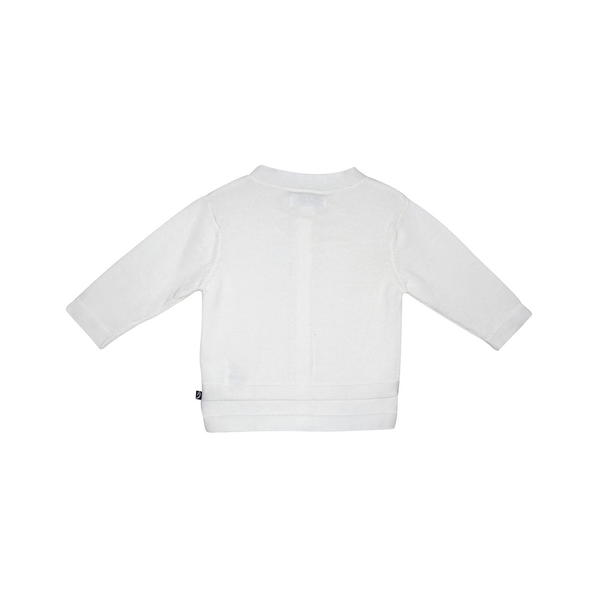 Cardigan tricot leidy tricot bebe blanc, SUCRE D'ORGE