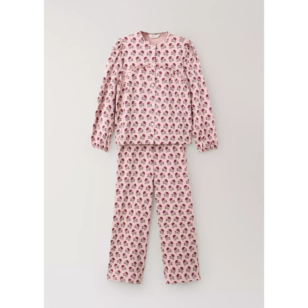 Pyjama complet imprimé à fleurs violet clair/pastel, MANGO KIDS