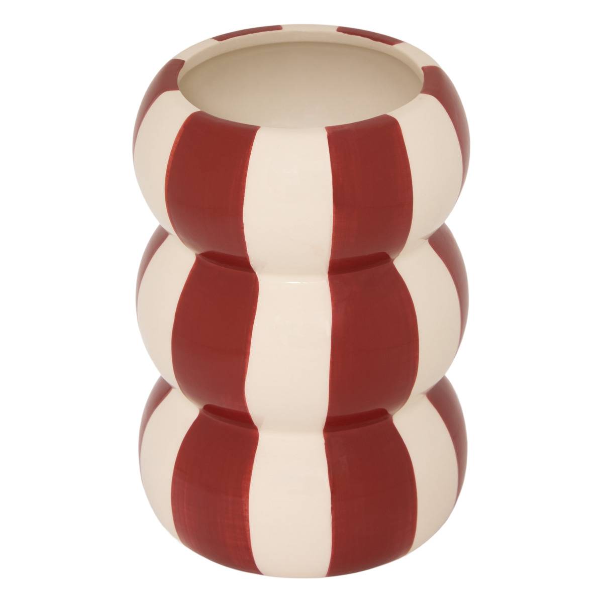 Vase en dolomite NEYA rouge, ATMOSPHERA