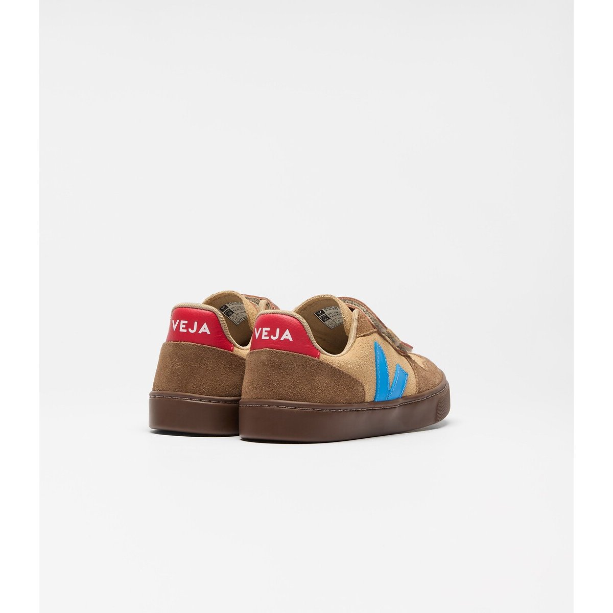 Baskets en cuir SMALL V-10 marron, VEJA