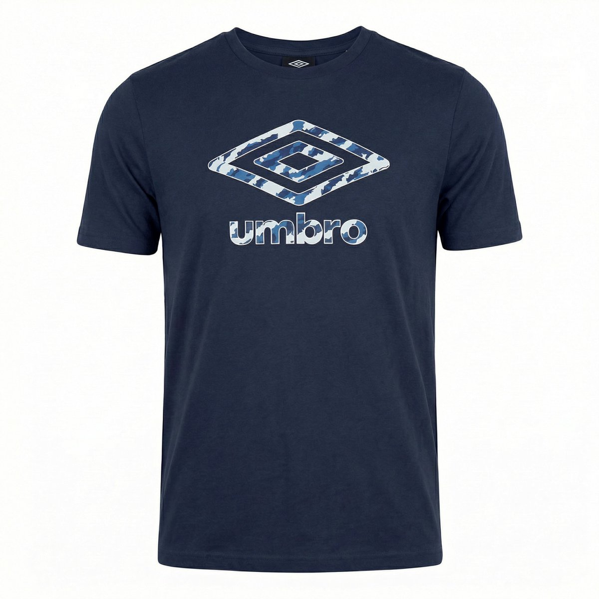 Tee shirt coton 160GSM bleu marine/blanc/bleu, UMBRO