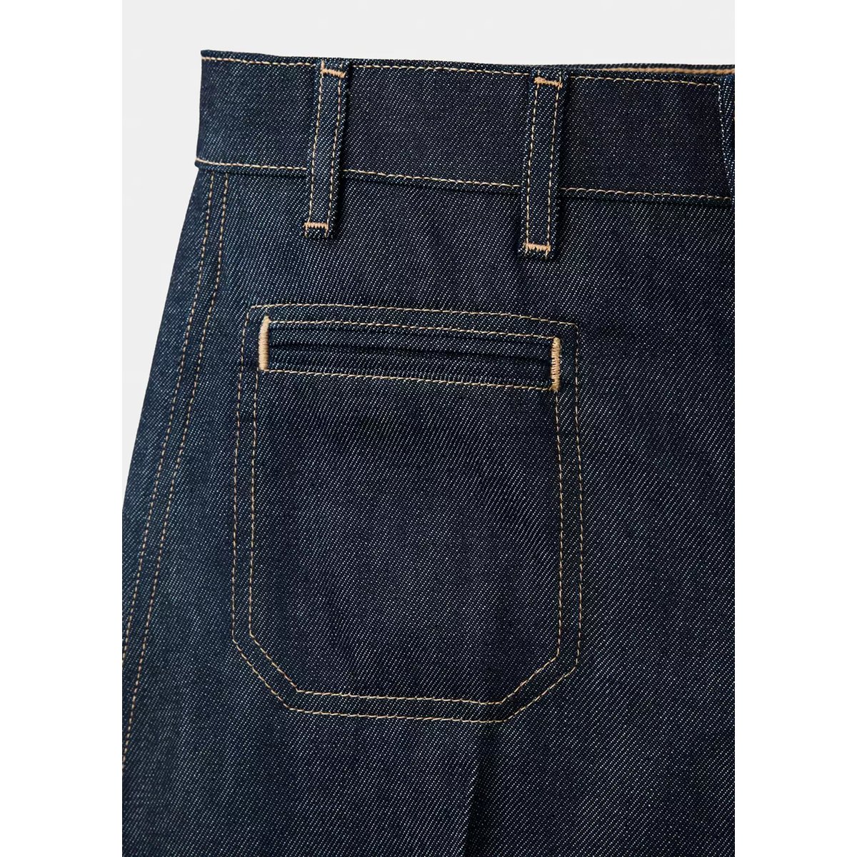 Jean large avec poches bleu, MANGO