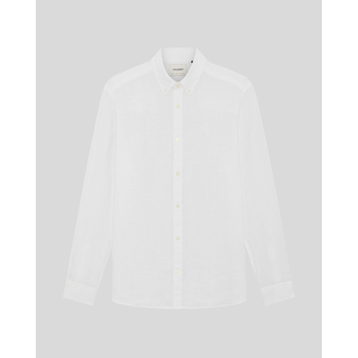 Chemise en lin boutonné blanc, LYLE & SCOTT