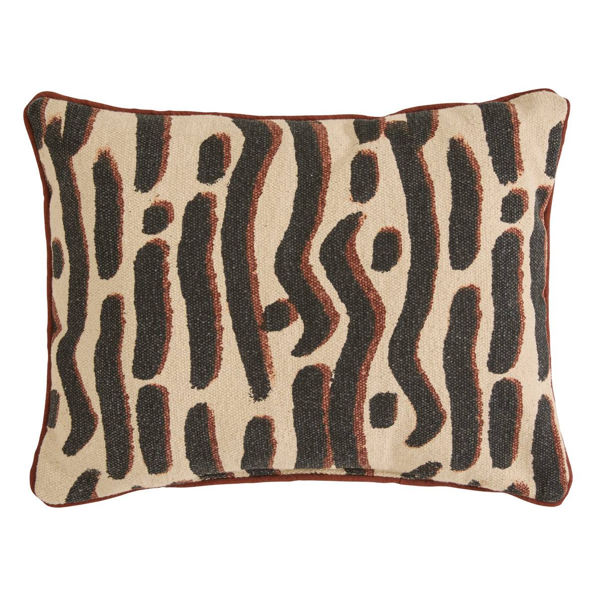 Coussin WONJA noir, ATMOSPHERA