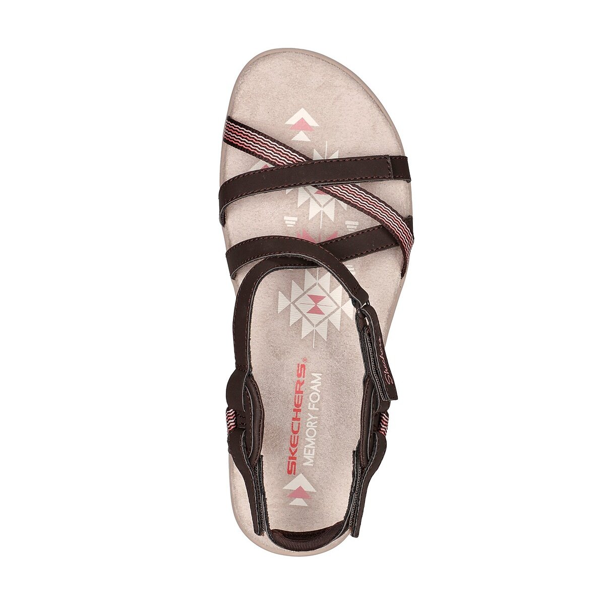Sun Array Reggae Slim Fit Sandals brown, SKECHERS