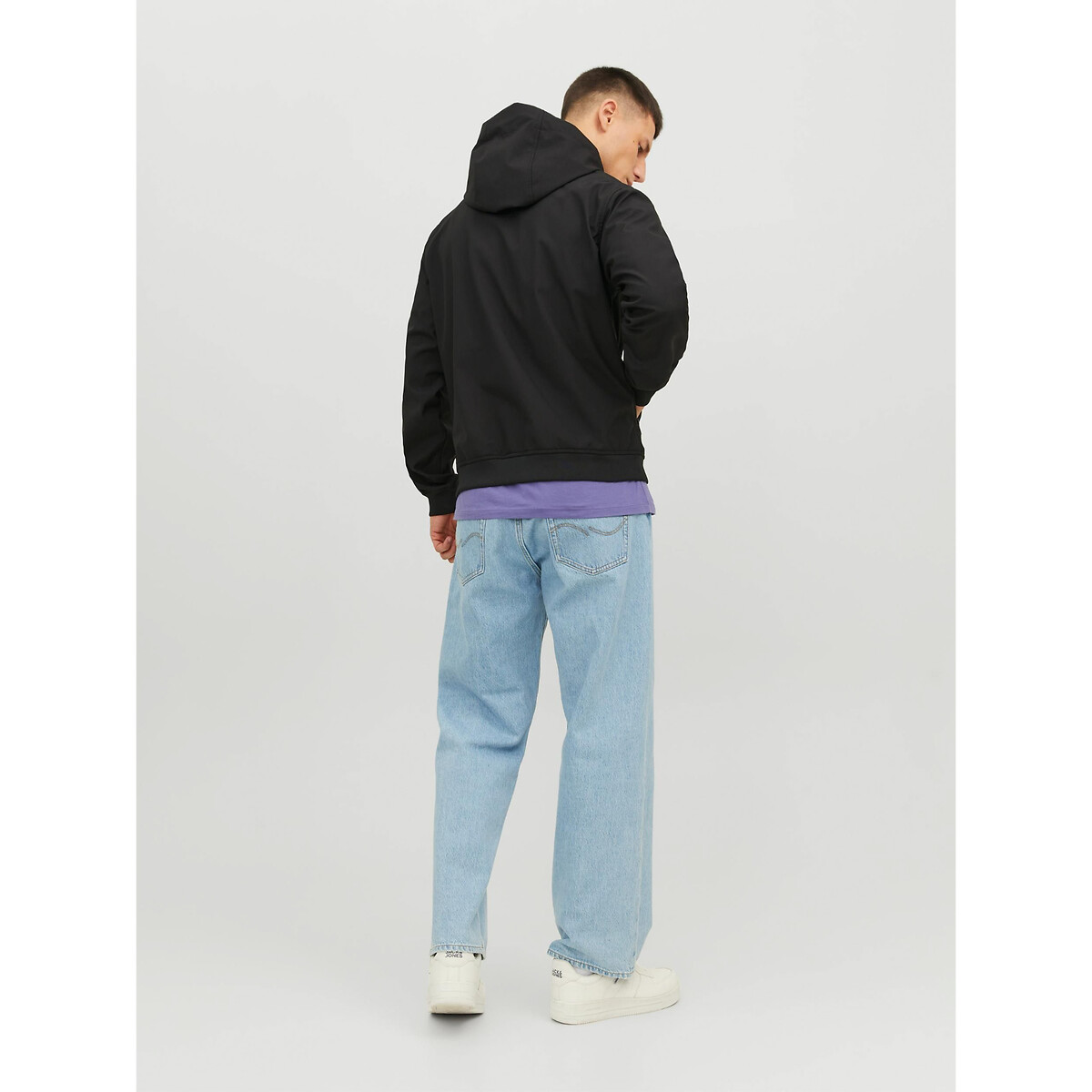 Jasje met kap softshell zwart, JACK & JONES