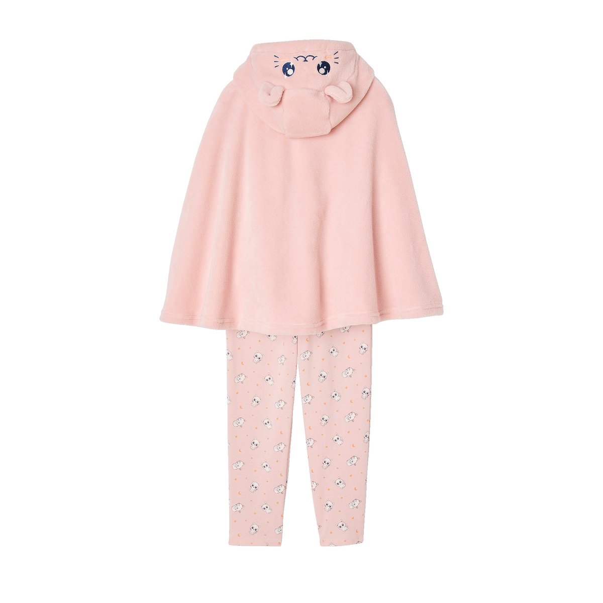 Pyjama déguisement Chat Fille rose pâle, VERTBAUDET