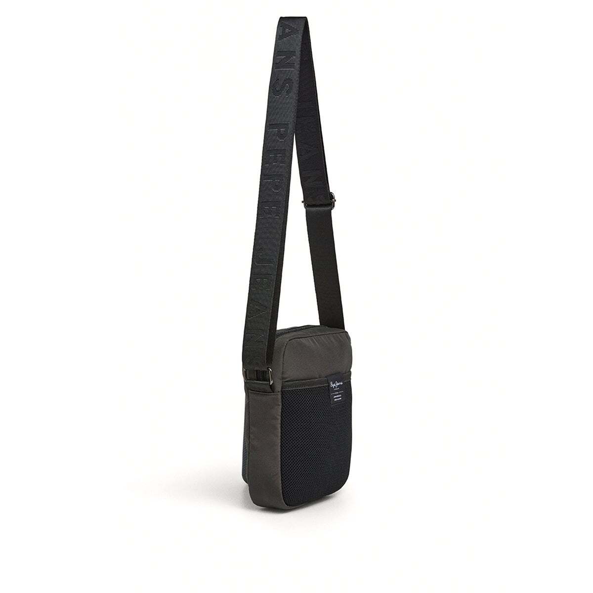 Sac Reporter Avec Logo gris foncé, PEPE JEANS