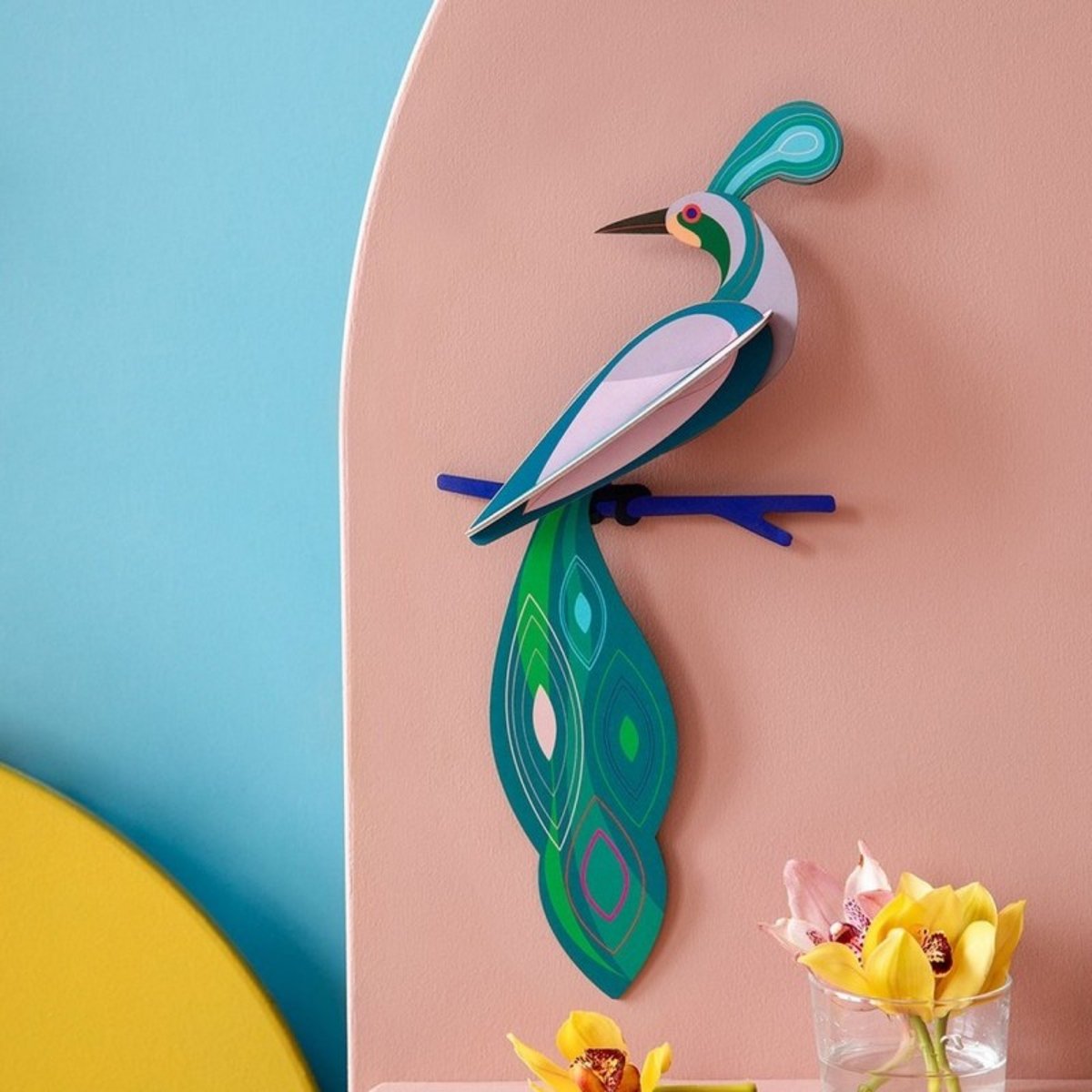 Oiseau décoration murale  Paradise Bird Fiji vert, STUDIO ROOF
