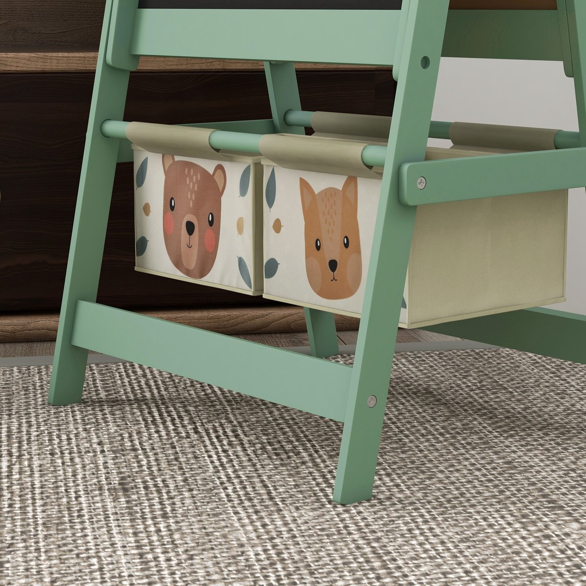 Chevalet pour enfants Bois Vert vert, AIYAPLAY