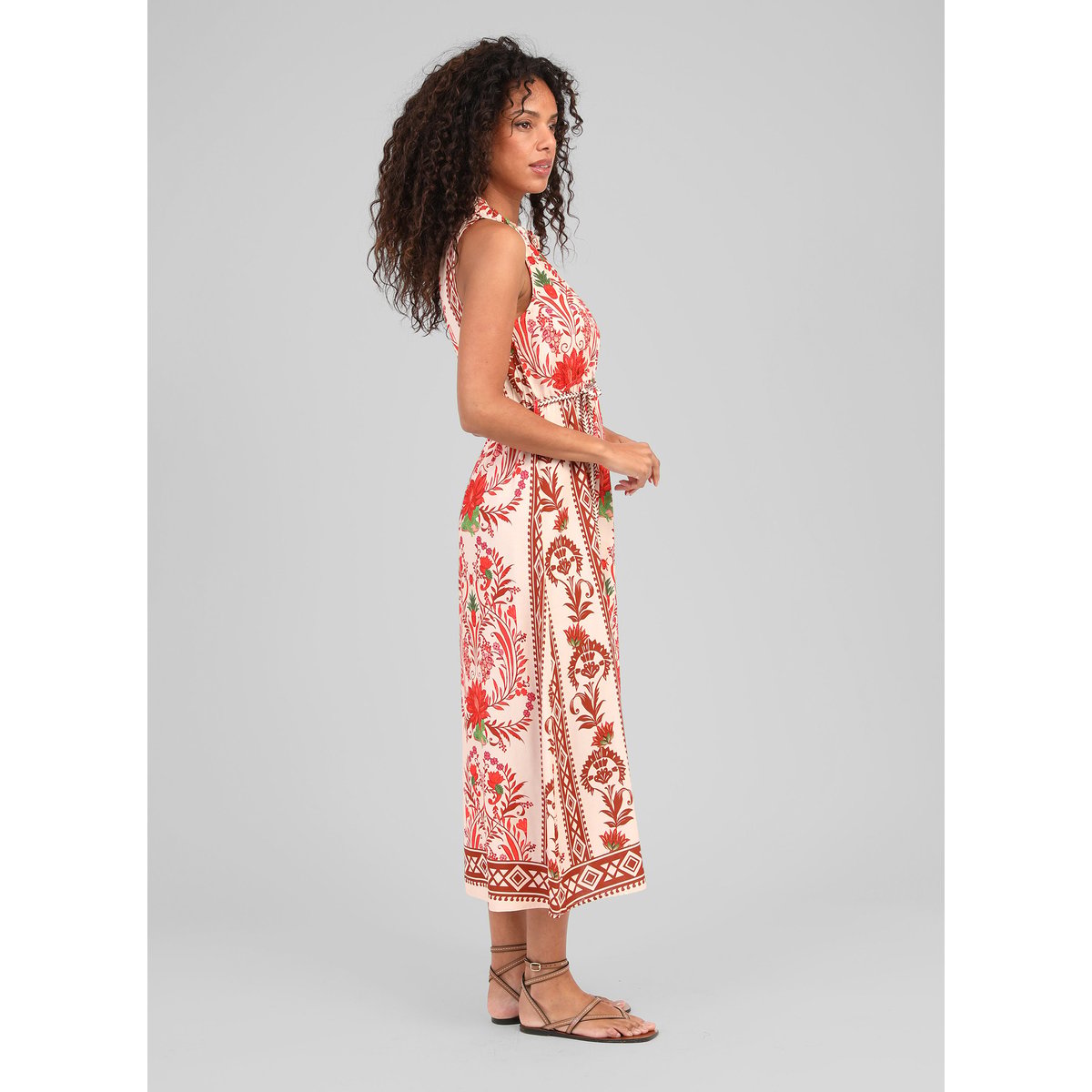 Robe Longue OLUCIA tilana rouge, AN'GE