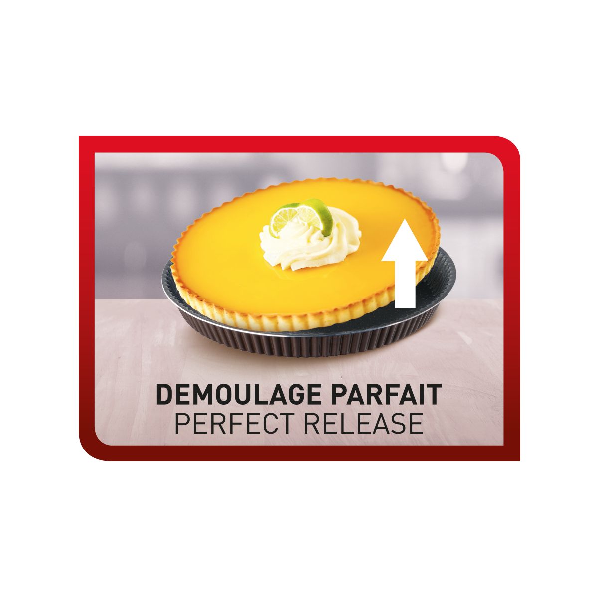 Moule à tarte Perfectbake 33cm marron, TEFAL