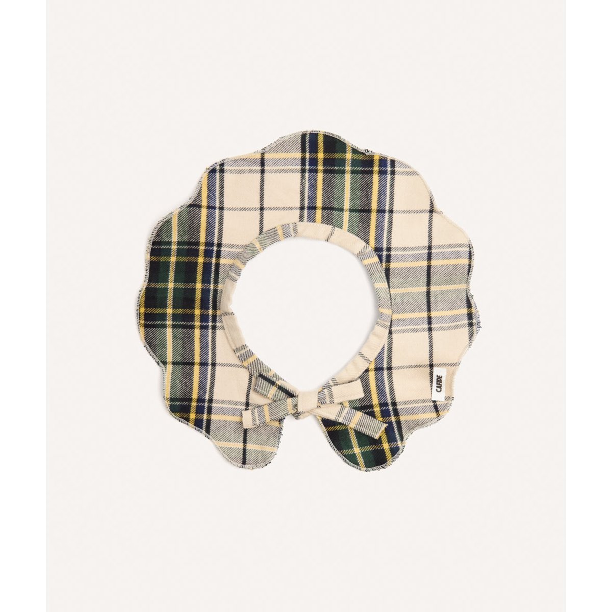 Bandana pour chien style col tartan beige, Lola beige, CAFIDE