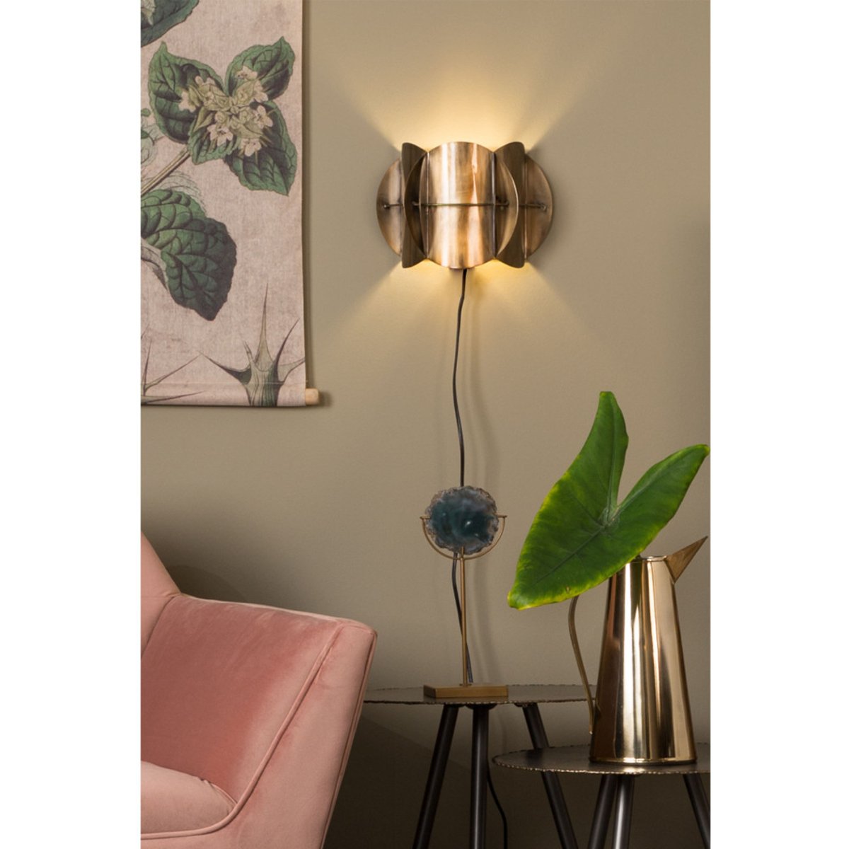 Applique murale en métal- BRASS laiton, DUTCHBONE