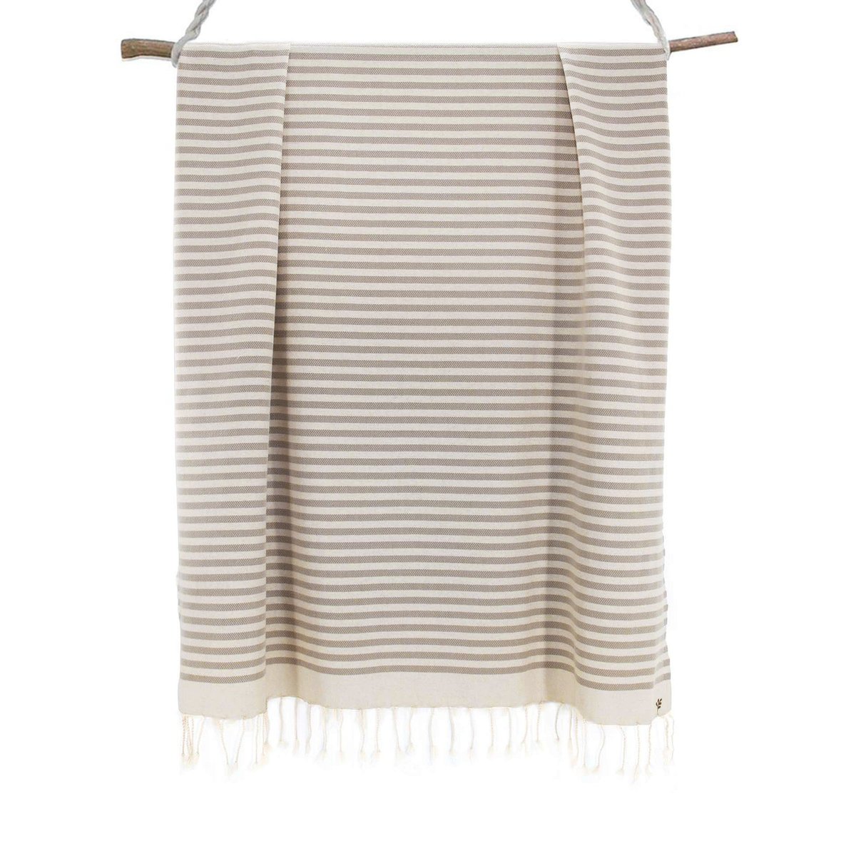 Fouta coton HOSSEGOR taupe, FEBRONIE