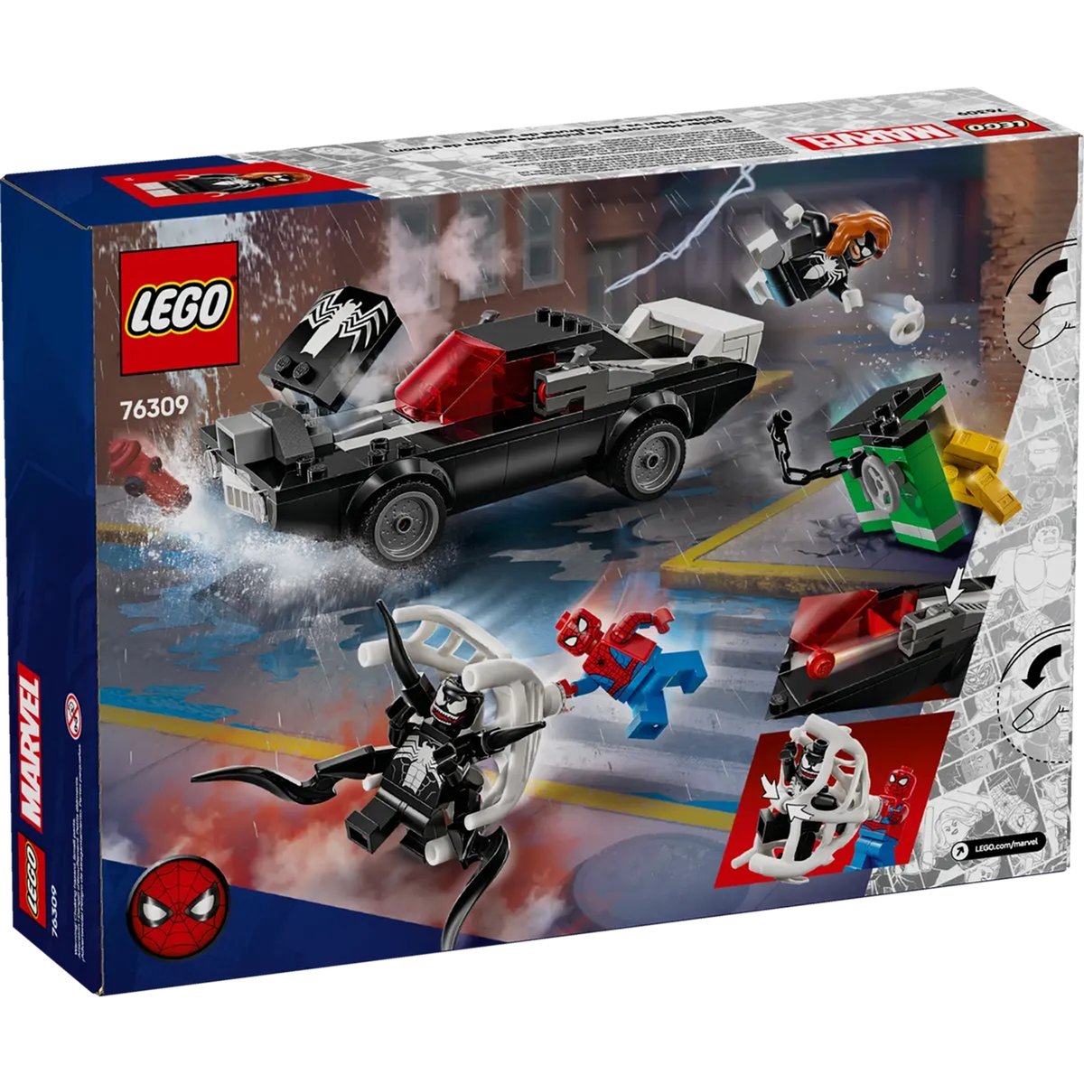 LEGO Marvel - Set Spider-Man et Venom : Course Poursuite Épique 76309 multicolor, LEGO