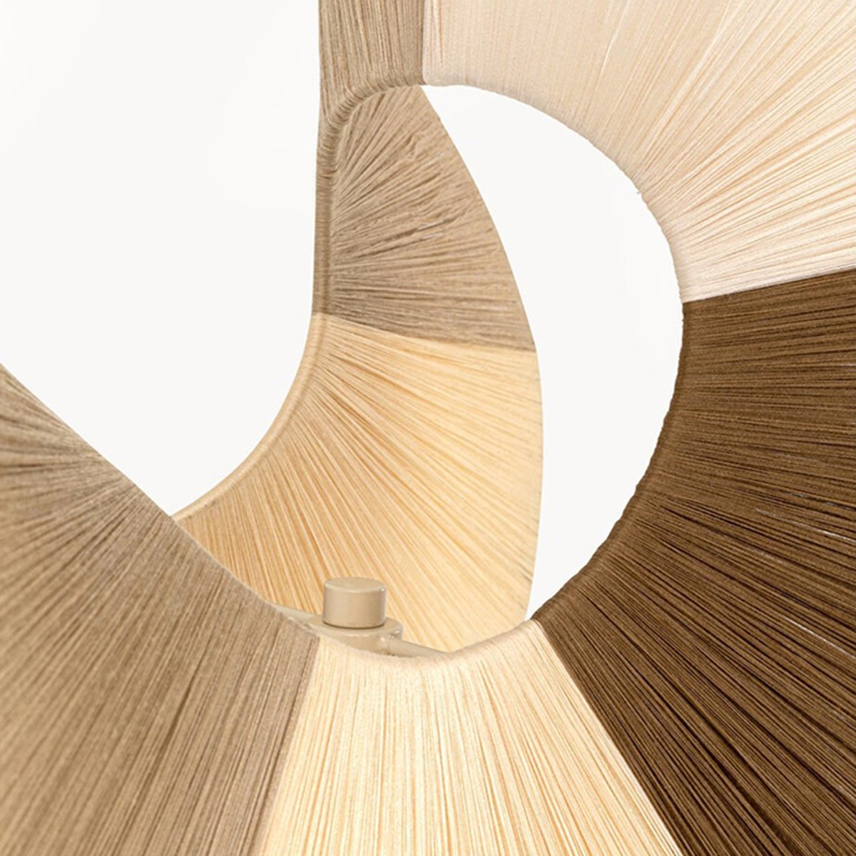 Lampadaire en acier et coton, SELLA marron, KARE DESIGN