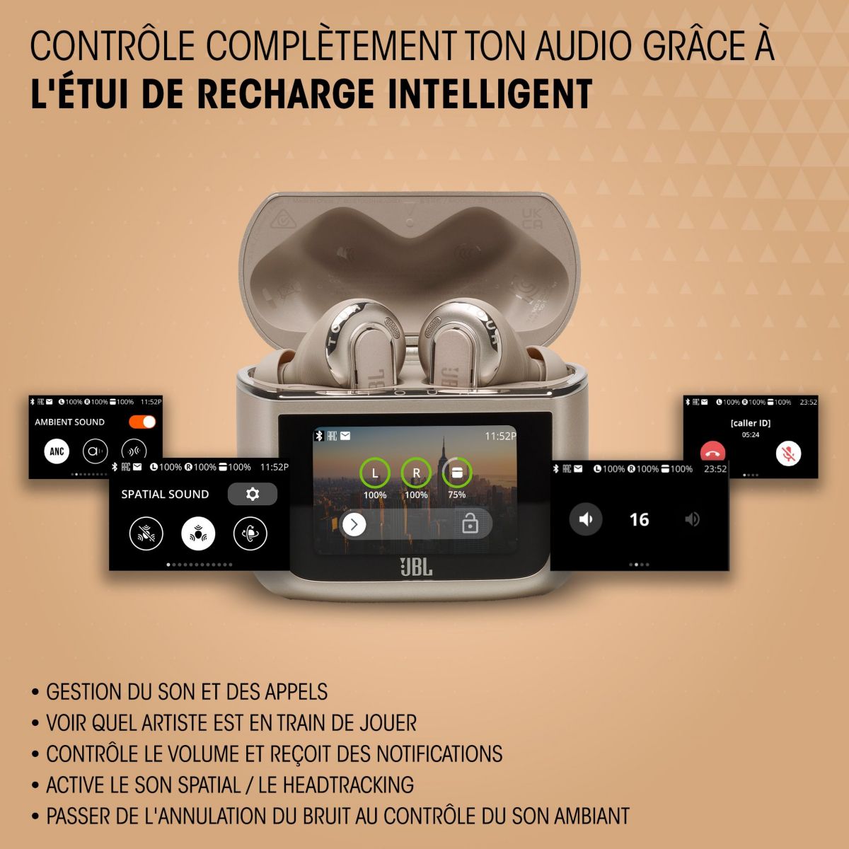 Ecouteurs Tour Pro 3 Noir noir, JBL