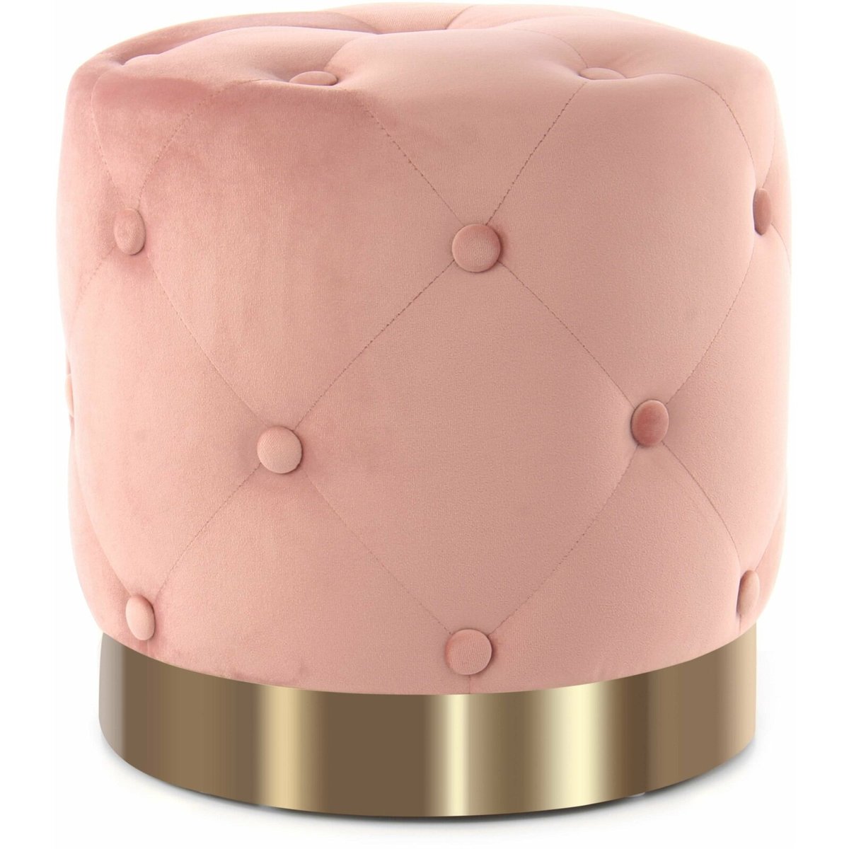Tabouret de piano rond en velours rose, ARTE ESPINA