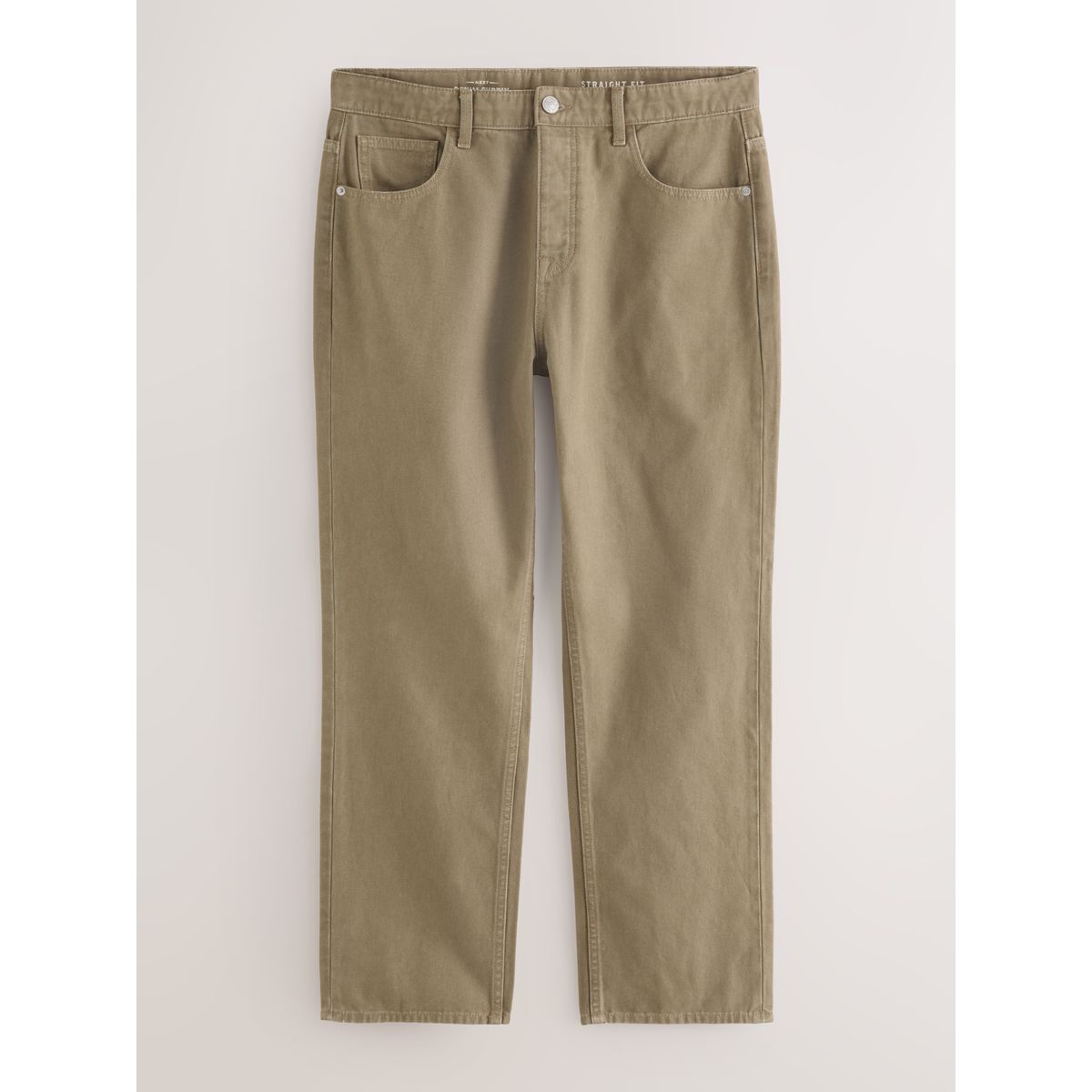 Jean en toile aspect denim marron fauve, NEXT