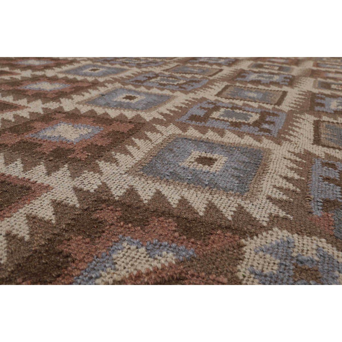 Tapis en laine, tissé main, oriental , MIGNY brun, WECON HOME