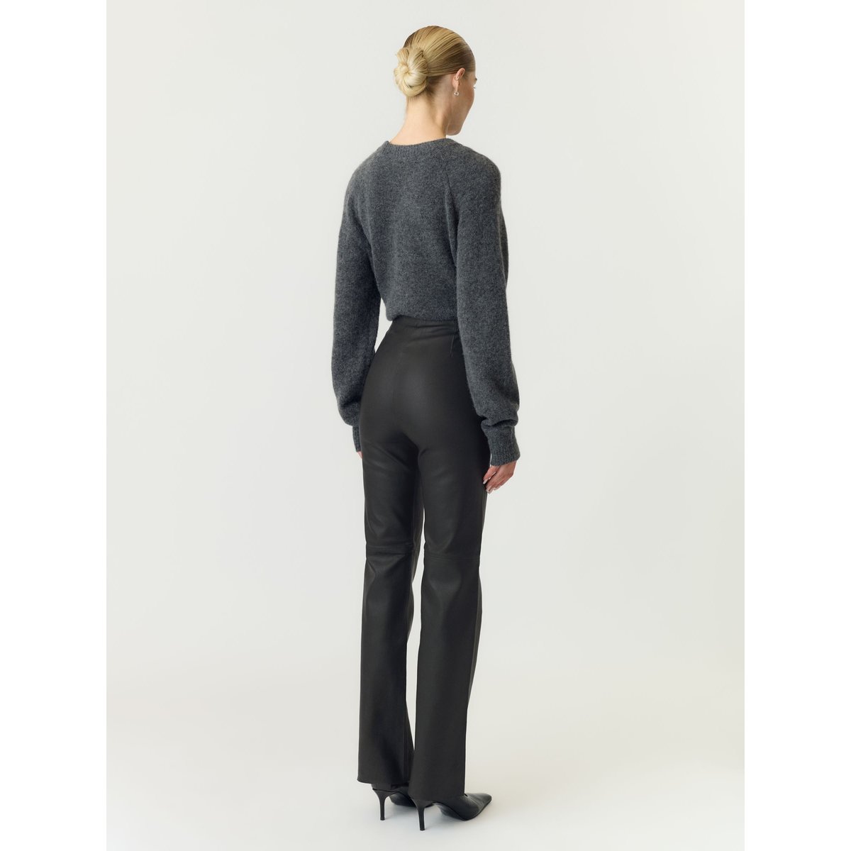 Pantalon En Cuir noir - black, YAS