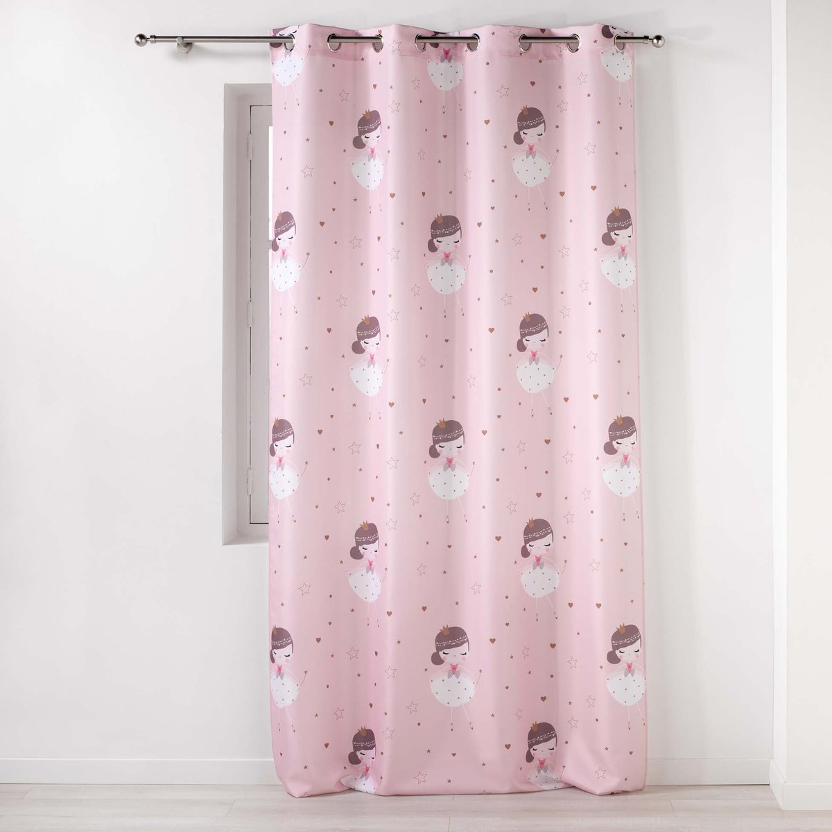 Rideau a oeillets Fifi Petite Princesse rose, EDEN