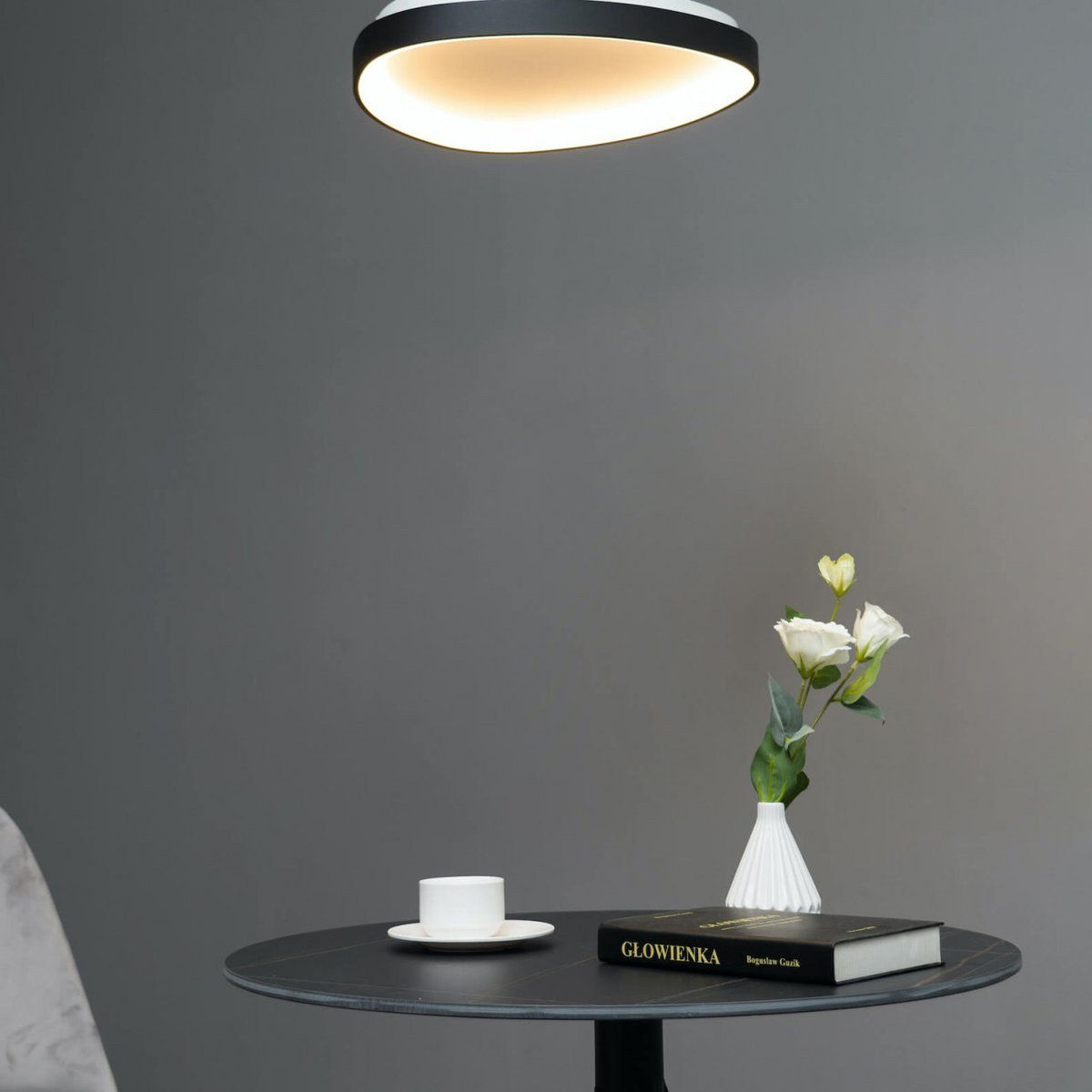 Plafonnier moderne et minimaliste - MESIANO noir, KOSILUM