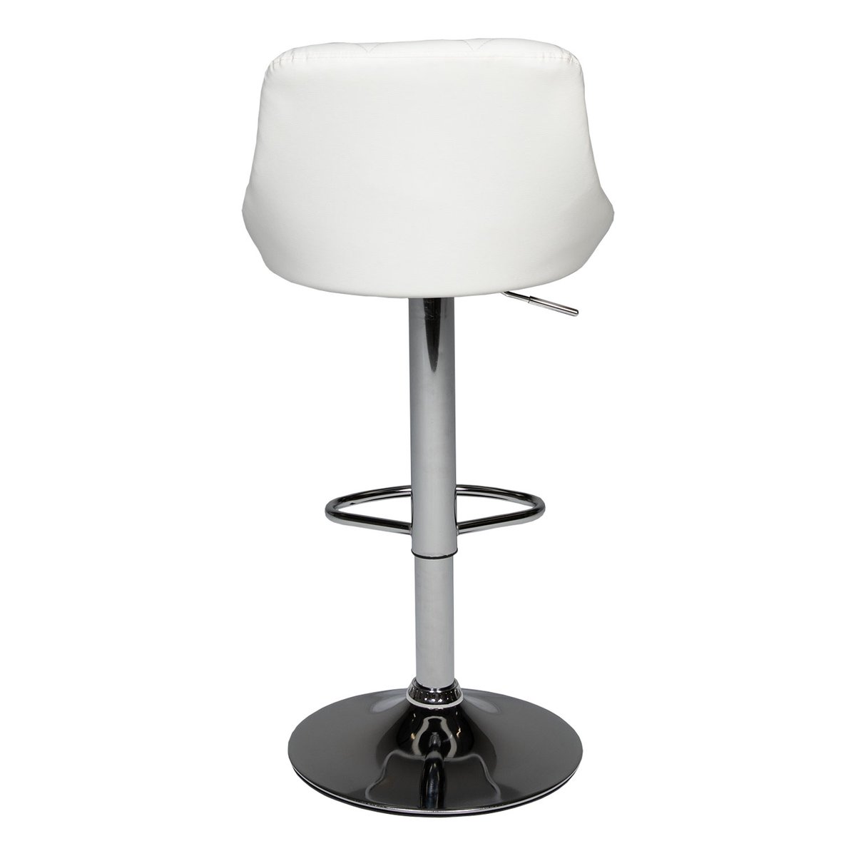 Lot de 2 tabourets de bar, JASPER blanc, métalique, HAPPY GARDEN
