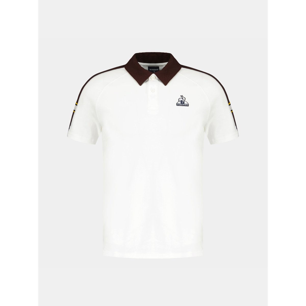Polo Héritage marshmallow/molé, LE COQ SPORTIF