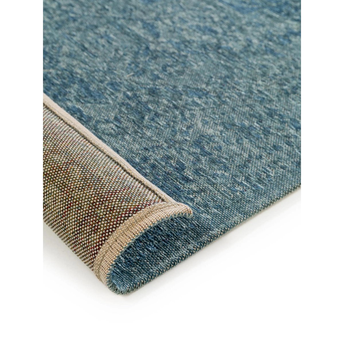 Tapis tissé plat TOSCA bleu, BENUTA