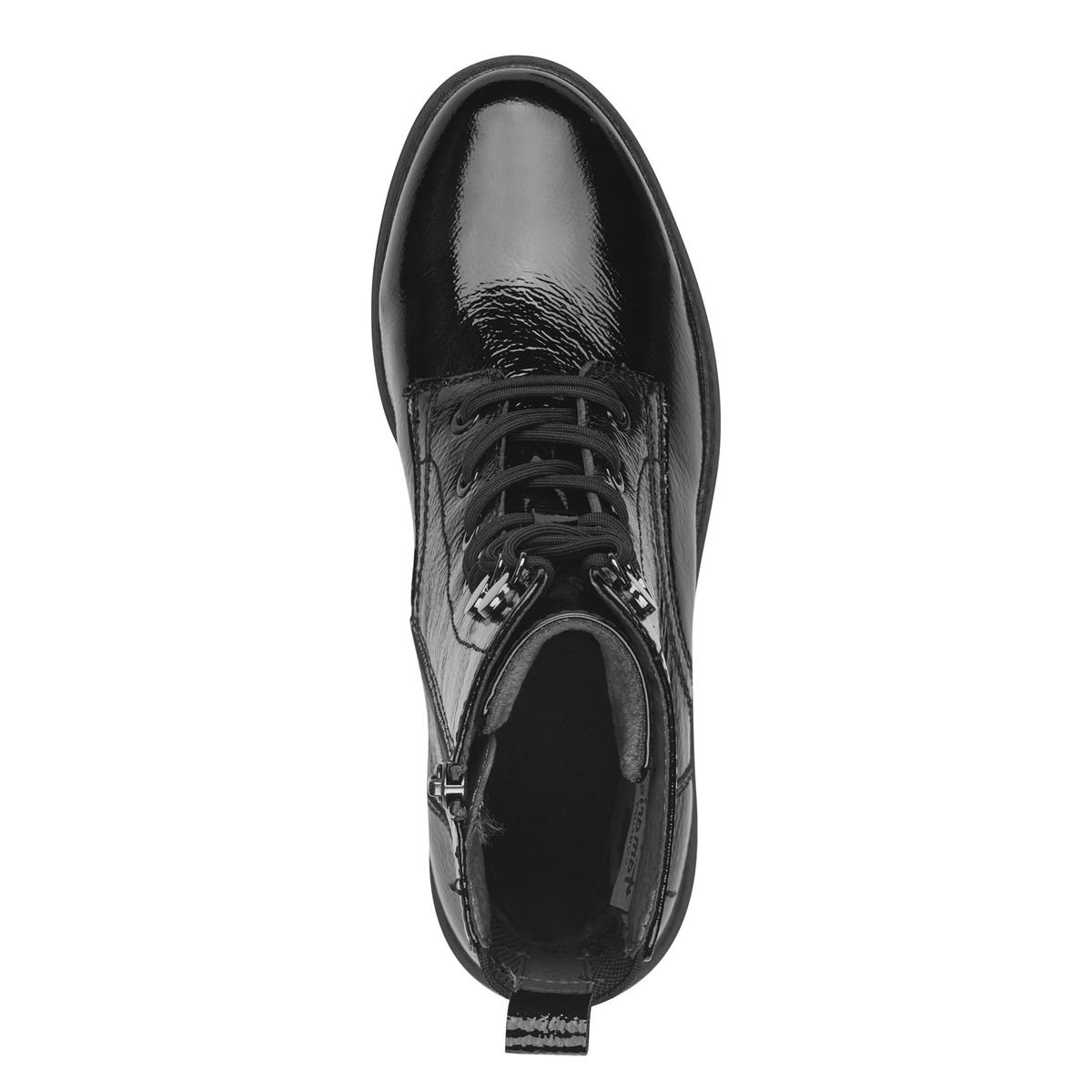 Bottine comfort weite noir laque, TAMARIS