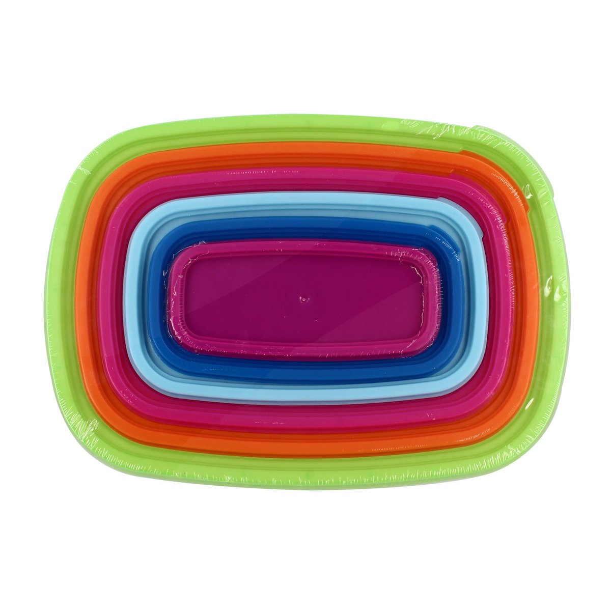 Set de 6 boîtes hermétiques en plastique multicolore, MENASTYL