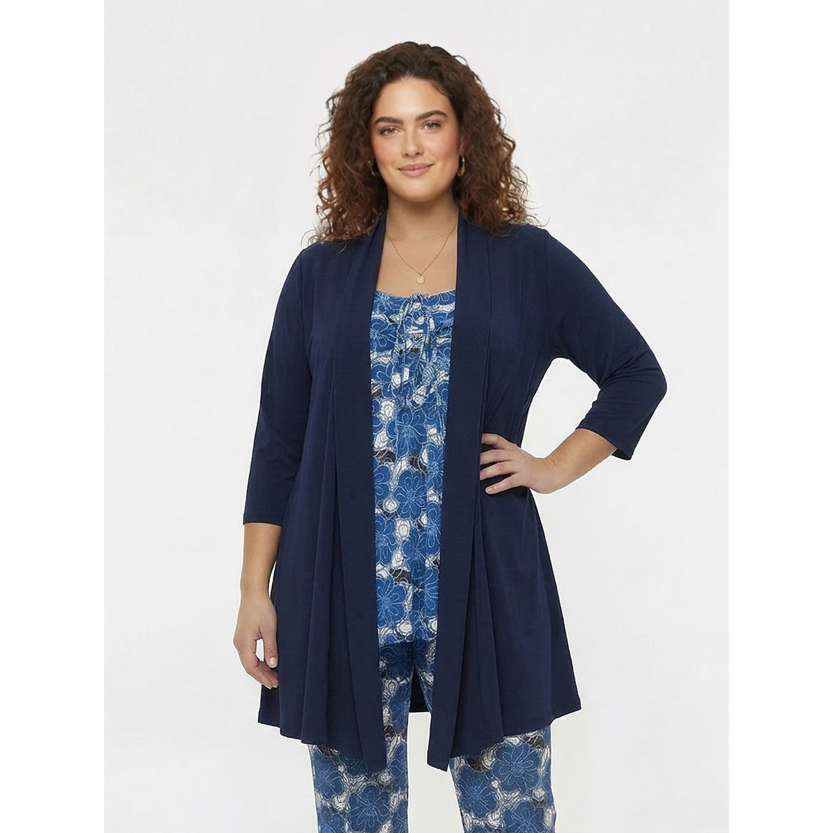 Cardigan avec manches longues bleu, YOEK