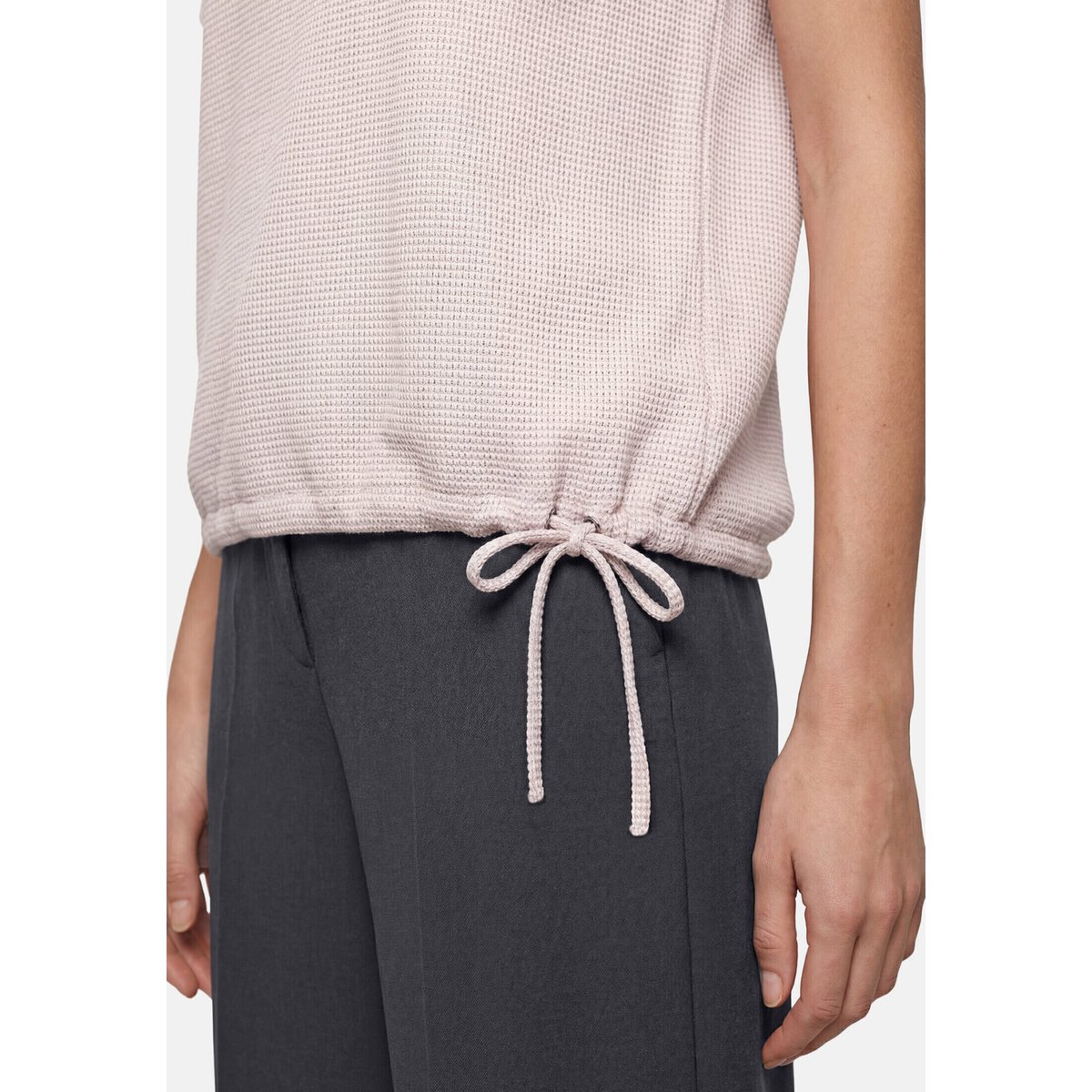 T-shirt façon blouse à cordon coulissant sous tunnel pastel sand, BETTY BARCLAY