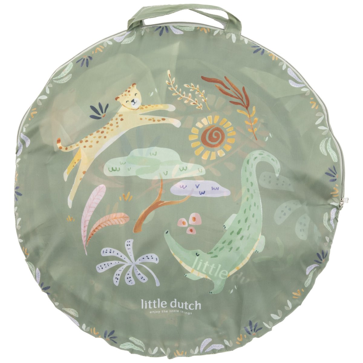 Tente de jeu avec tunnel multicolore, LITTLE DUTCH