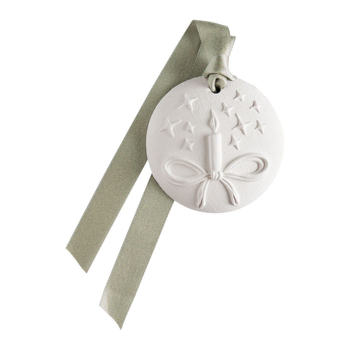 Coffret boules Sapin Doré RUBANS DE FÊTE blanc, MATHILDE M