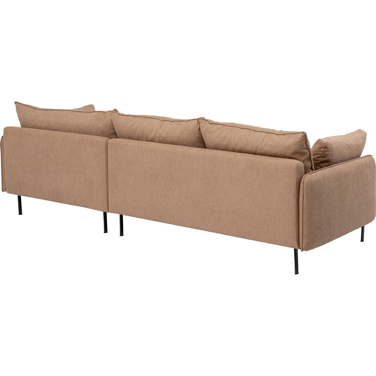 Canapé d'angle Edna droite marron clair marron, KARE DESIGN