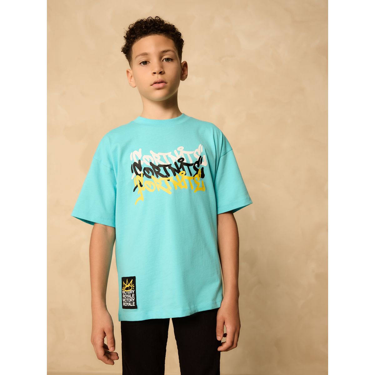 T-shirt manches courtes à imprimé fortnite bleu, NEXT
