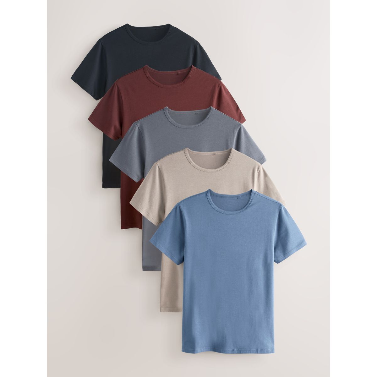 T-shirt superposé en modal neutre/bleu, NEXT