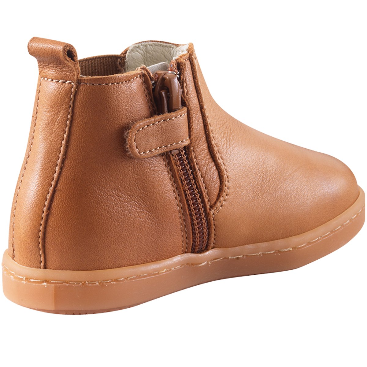Bottines cuir enfant Rosy marron, TICHOUPS