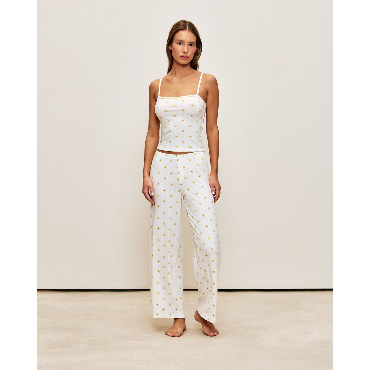 Débardeur avec motif banane NEWCORAYIZ blanc, UNDIZ