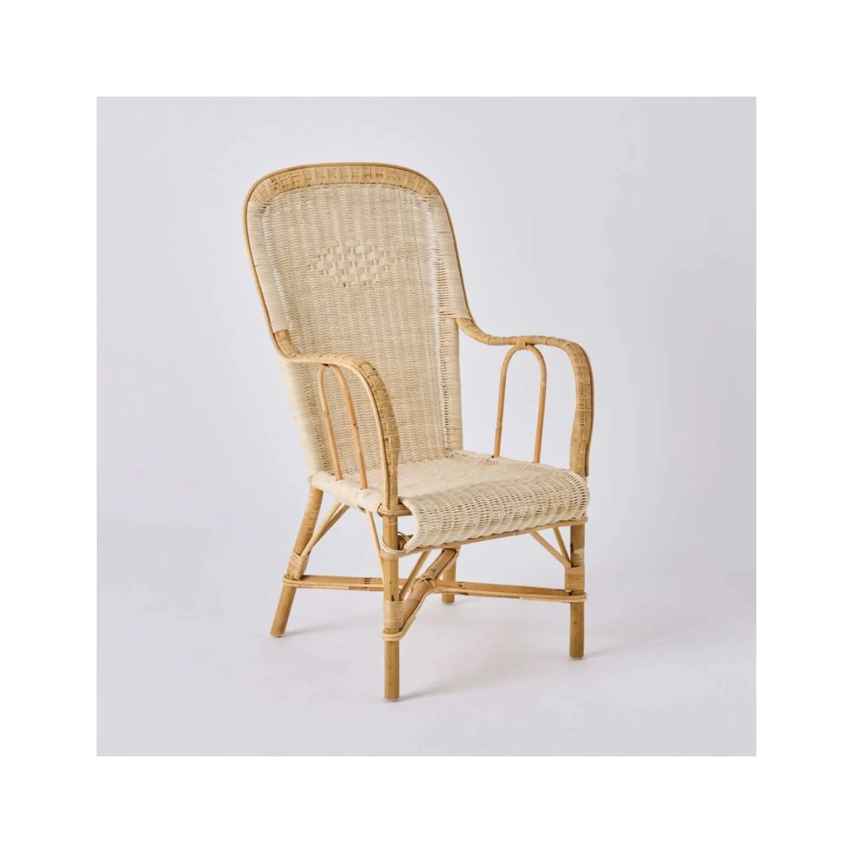 Fauteuil en rotin haut dossier MARCEL rotin naturel, KOK