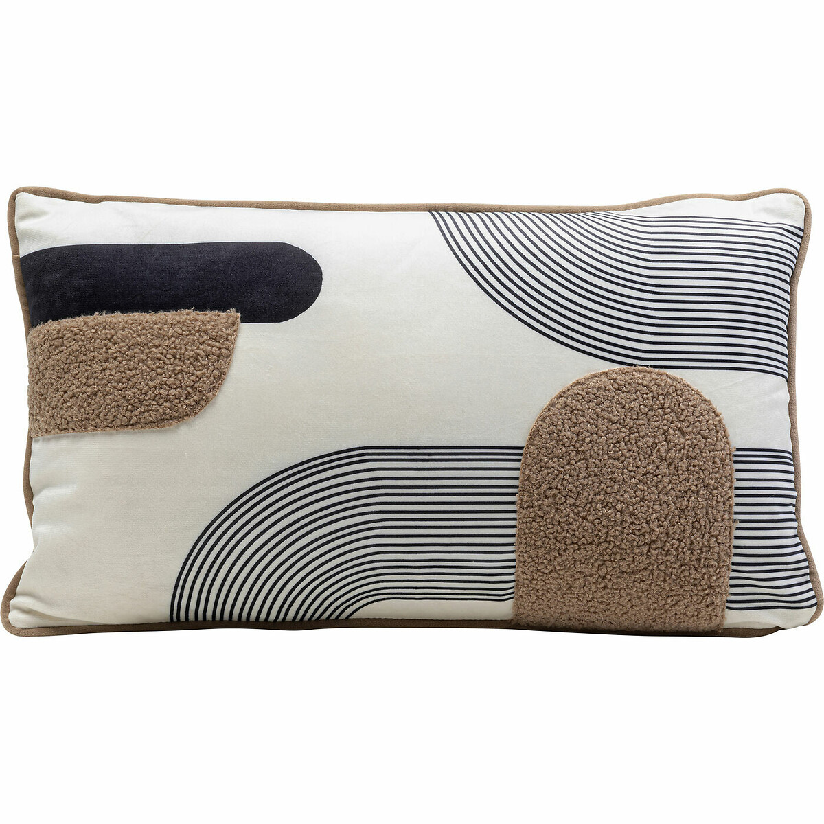 Coussin Vista 50x30cm gris, KARE DESIGN