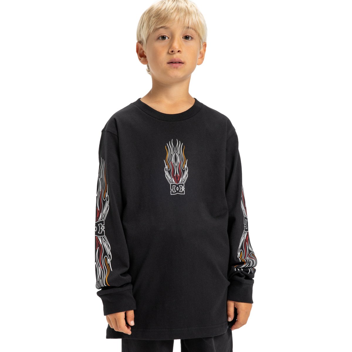 T-shirt manches longues BURNT OUT. noir black, DC SHOES