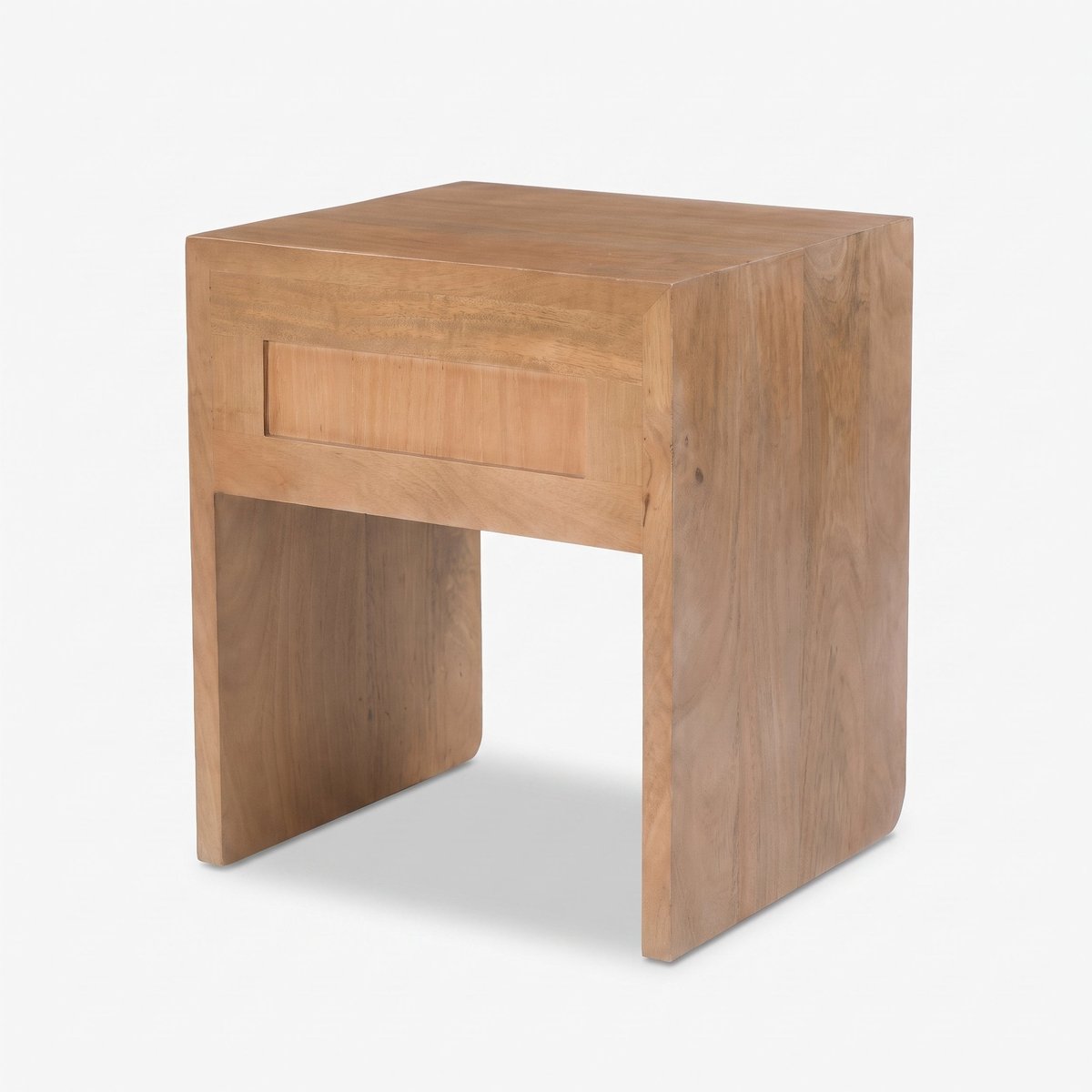 Table de chevet Achille - ACHILLE marron clair, MAISON PAVANE