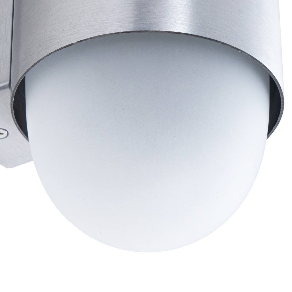 Applique extérieure en aluminium moderne aluminium, blanc, LINDBY