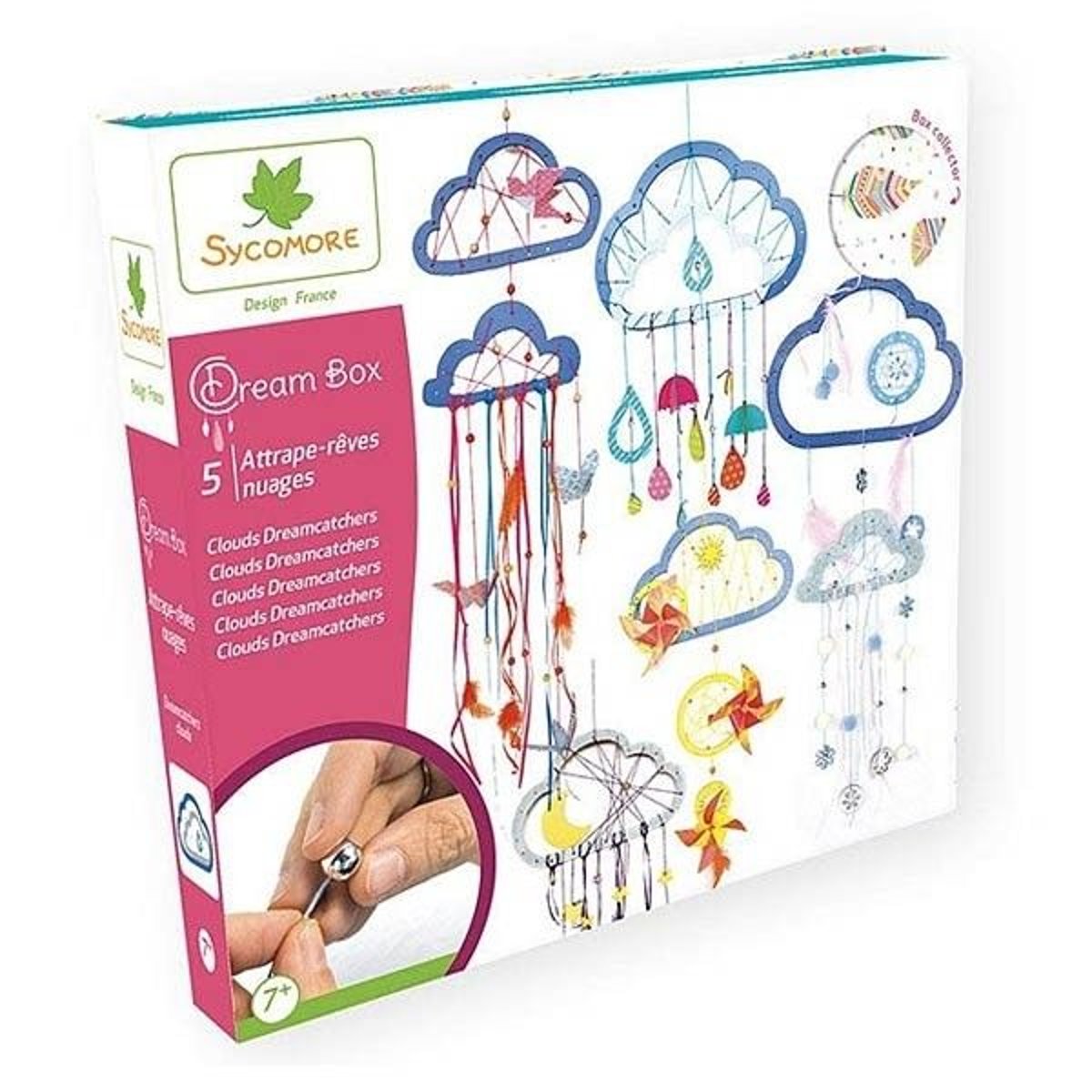 Kit Créatif Dream Box Attrapes Rêves Nuages - Sycomore multicolore, AUCUNE