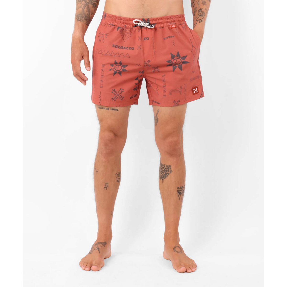 Beach short stretch effet lavé SNAP chilli pepper, OXBOW
